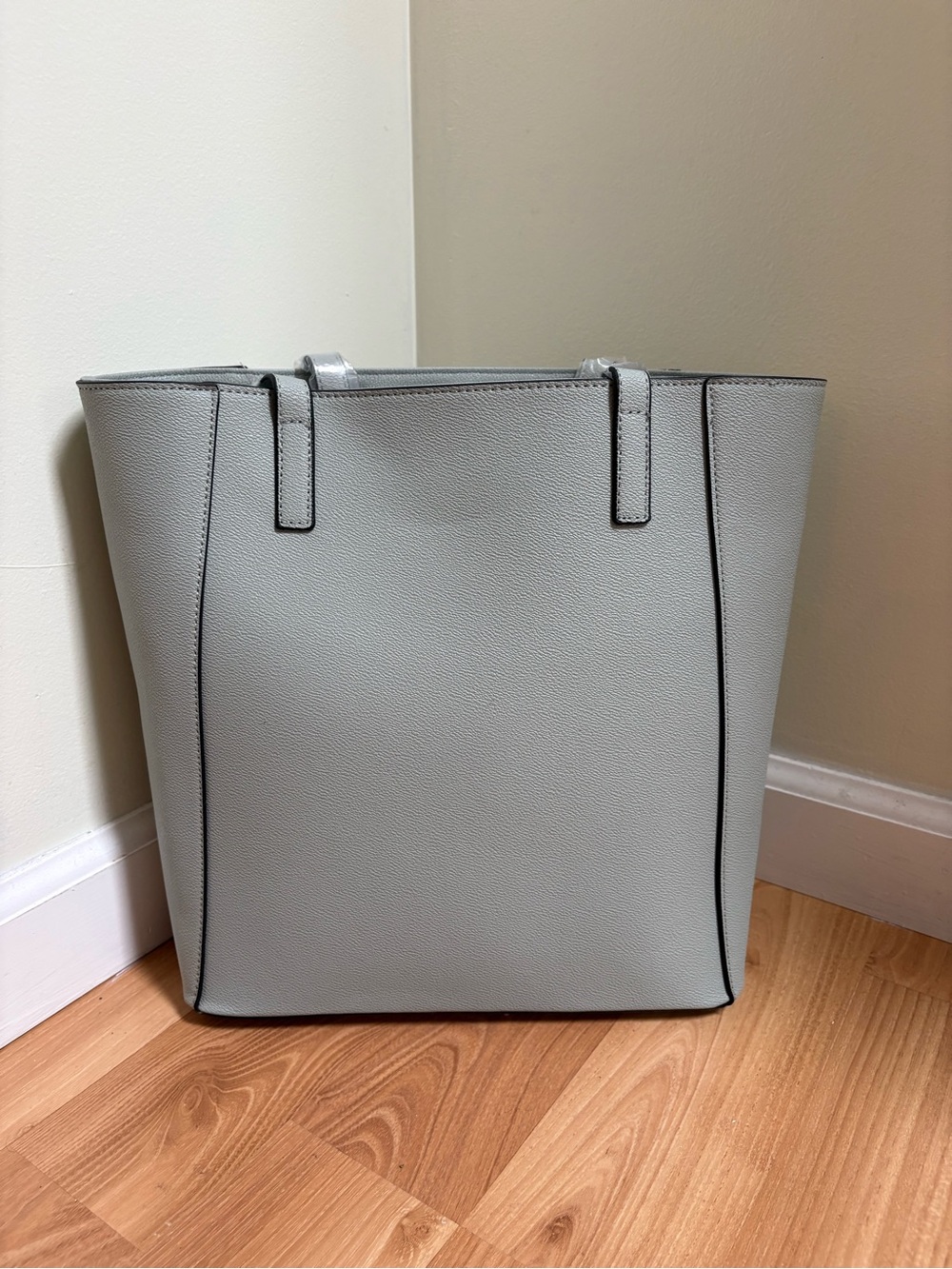 Mint Tote Bag with Front Pocket - Picture 3 of 8
